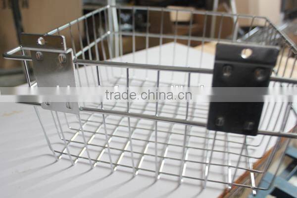 Supermarket Storage Hanging Basket for Slatwall