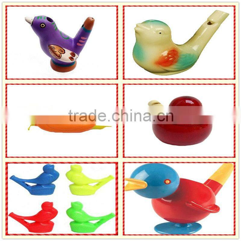 Ceramic Colorful Bird Water Whistles