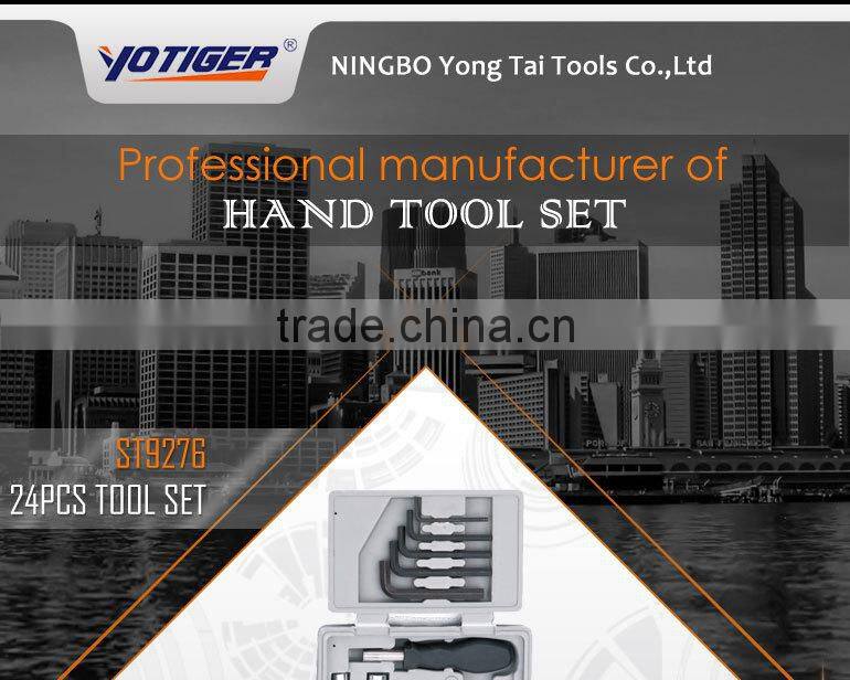 24pcs Home Use 3 Folding Tooling Box Pack Hand Kit Set