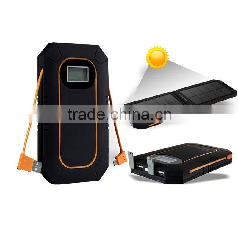 portable mobile solar power bank 3000 for