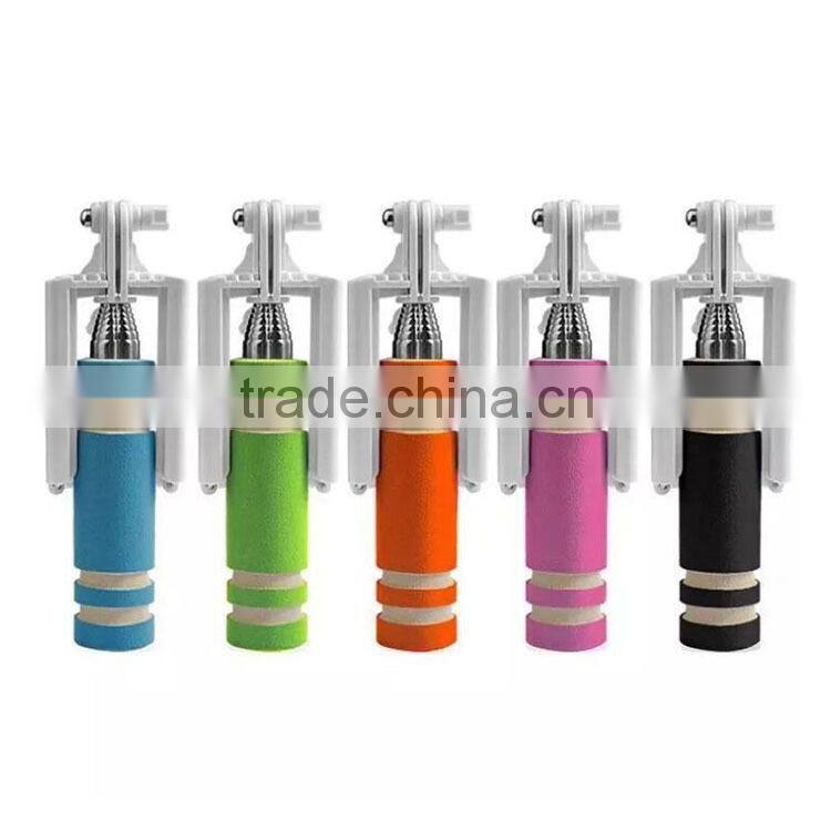 Mini Foldable Cable Selfie Stick Wired Selfie Stick