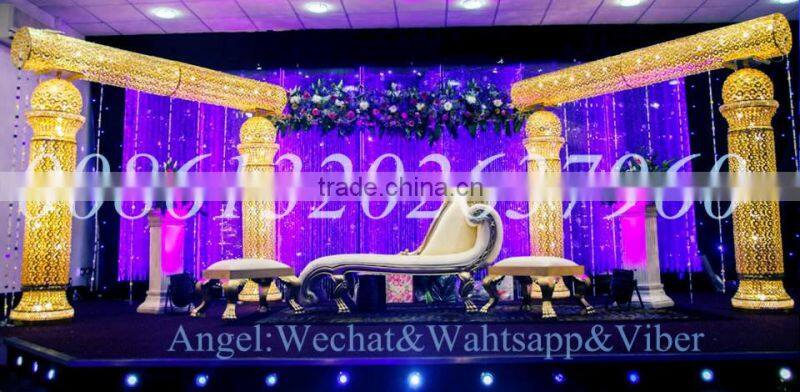 the new design crystal wedding pillar mandap wedding columns used wedding decoration