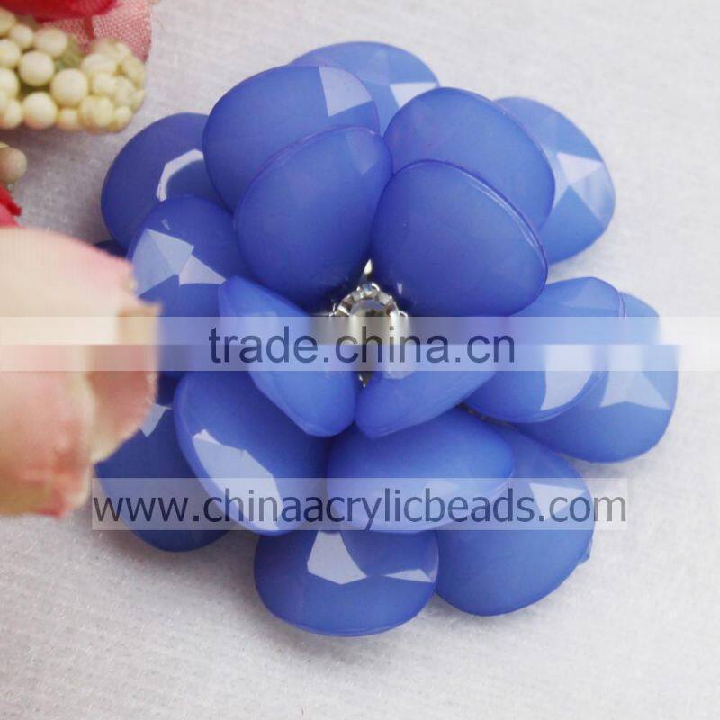 rose artificial beaded flower Big Flower Bead/Rhinestone/DIY Craft