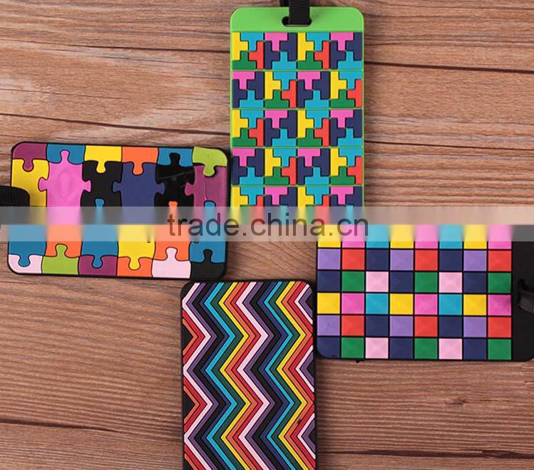 Custom Rubber Soft PVC Luggage Tag, Bag Tag, Leather Luggage Tag