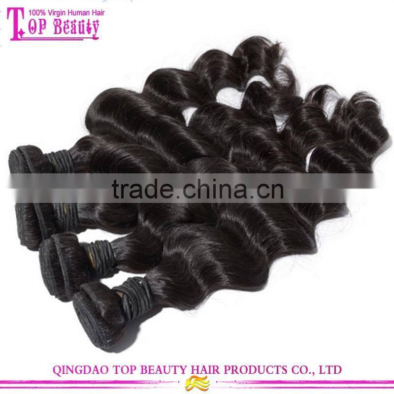 2016 Top quality natural 8A grade loose body wave filipino hair weave