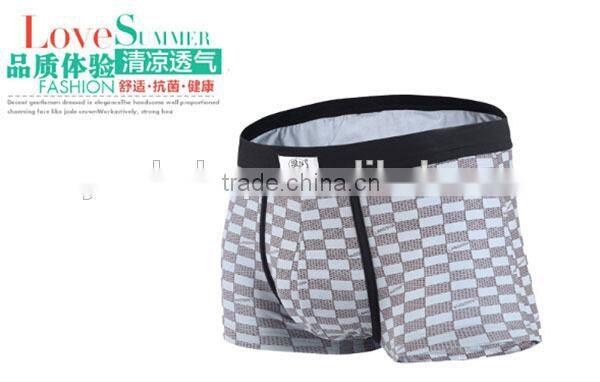 Wood fiber modal breathable seamless knitting underwear men's boxer with shorts U convex sac