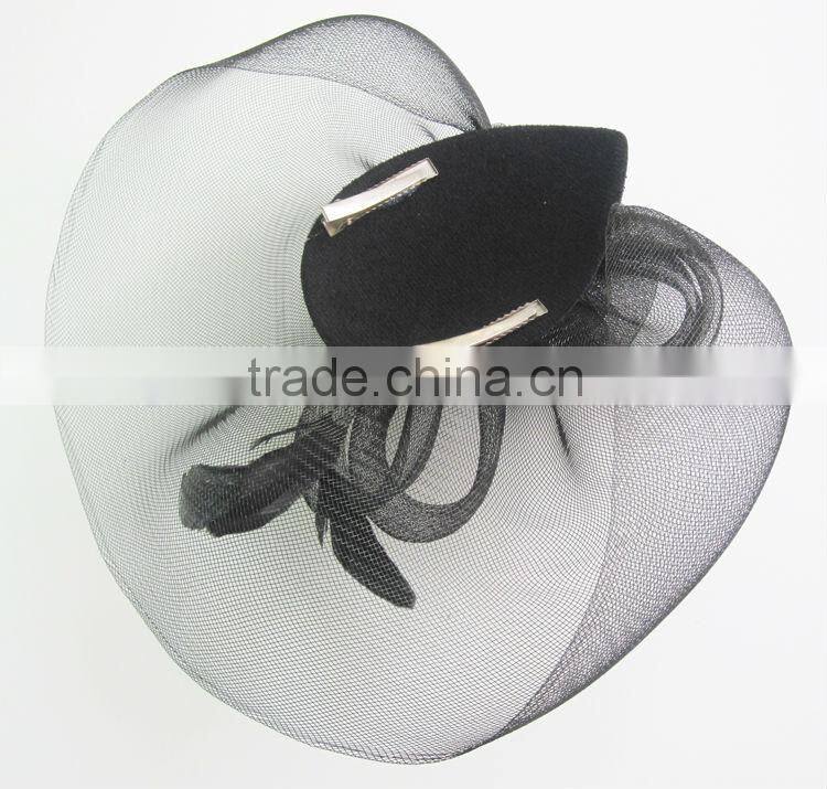 MYLOVE fashion black mini top hat net hat MLSM010