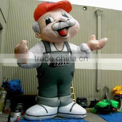 2013 vivid design inflatable cartoon character for kids