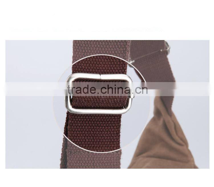 Male Canvas Waist Bag Outdoor Sport Single Shoulder Bag Casual Travel Bag