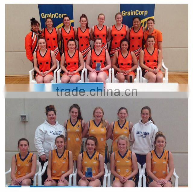 Custom sublimated netball club dress