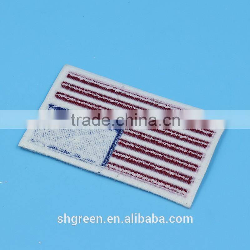 Colorful thread flag embroidery emblem garment patch