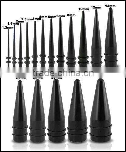 316L steel ear plug piercing jewelry,gold body piercing jewelry