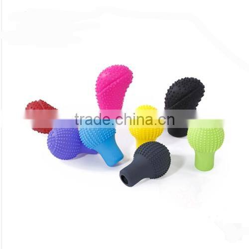 Non-slip & anti-cold soft silicone car gear shift knob cover