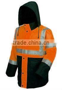 reflective jacket with 3M reflective tape ,waterproof jacket for worker ,safety reflective jacket