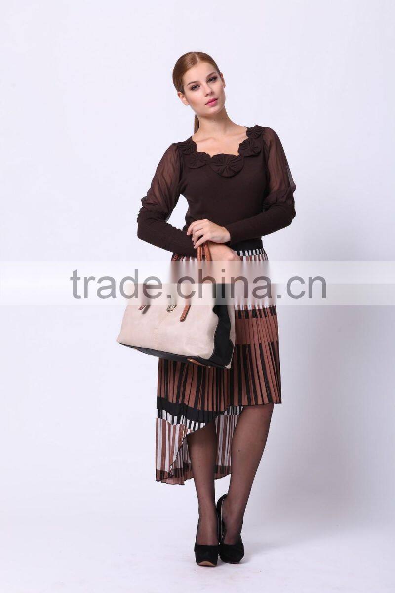 2016 PRETTY STEPS winter collections high quality fashion dress long sleeve dress for woman