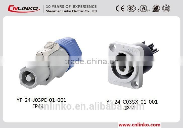 Made In China Male Female 3 Pole Audio Connector Cable With Silver-plated And Gold-plated