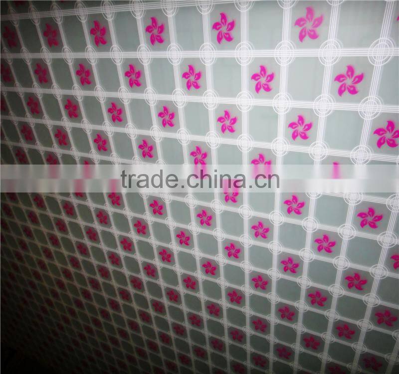 colorful design silkscreen printed glass for windows