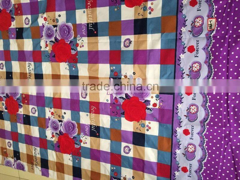 100% brushed polyester printed fabric for making bed sheets