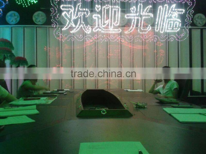 3.5 meters long fiber optic chandelier for hotel, casino, restaurant decoration