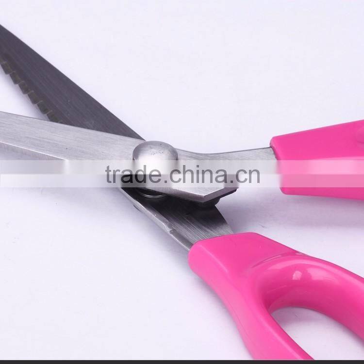 S45.2049P-2016 New design high grade quality 9-1/2 pinking shears with colorful PP handle