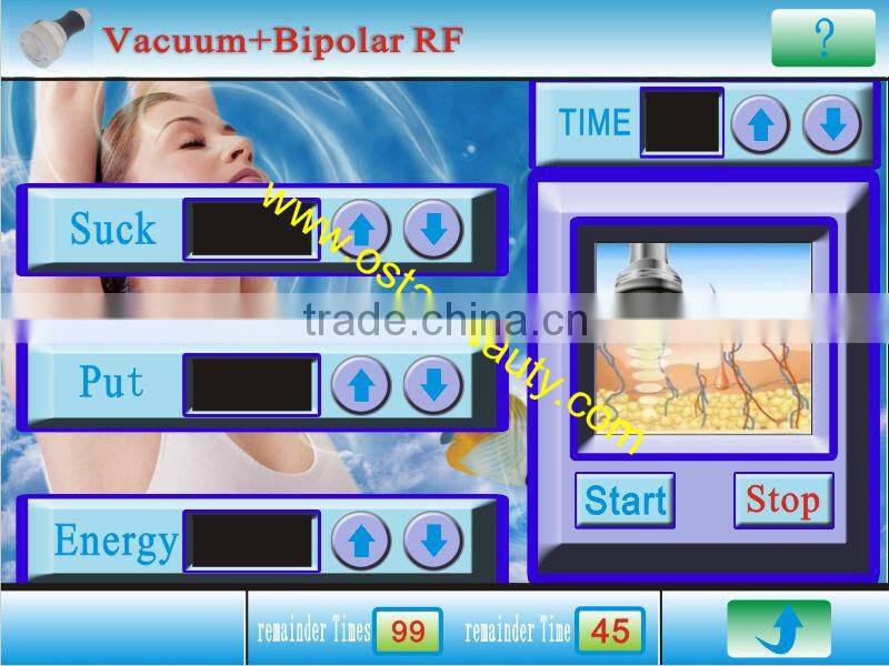 40 KHZ cavitation & rf machine vacuum lose weight rf and vacuum machine SRN 05D