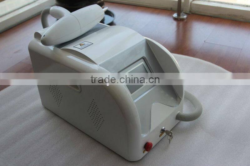 hot selling CE Certified portable nd yag laser for Permanent Hair and Tattoo Removal q-switched machine