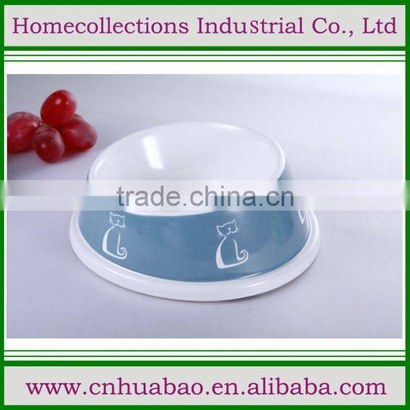 2016 cute plastic pet bowl, cheap dog water bowl, pp cat food feeder