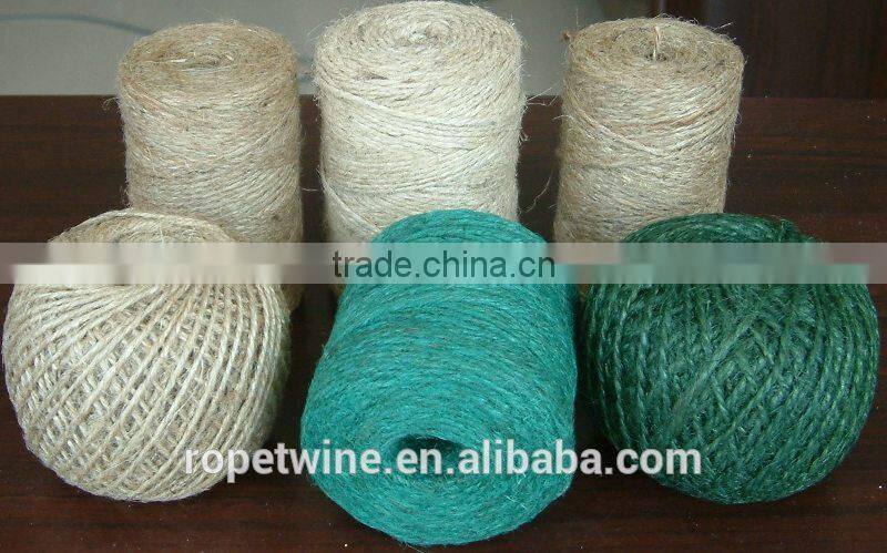 braided and twisted cord ;sisal fiber for machine ;sisal rope made in china ; sisal twine