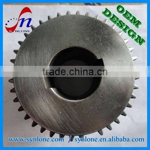 2017 double spur gear, reduction spur gear, large spur gear