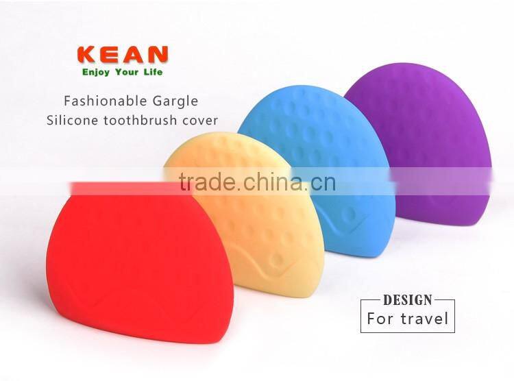 Convenient strawberry shape silicone toothbrush head holder