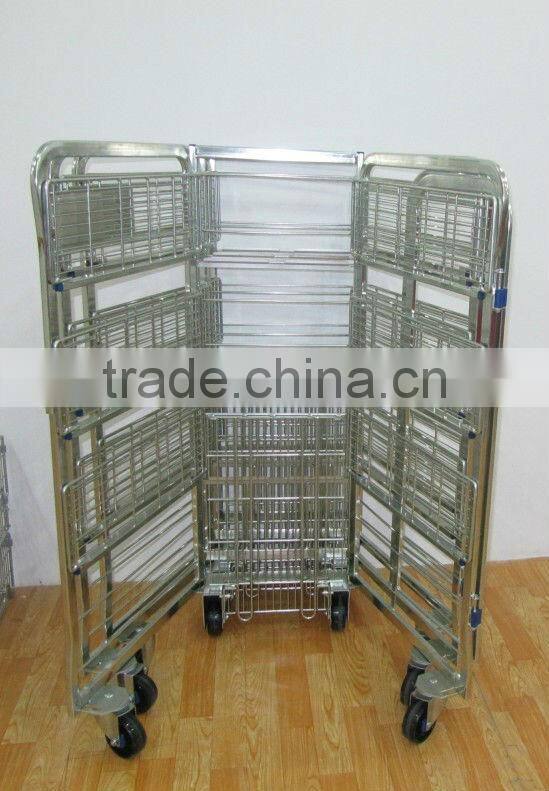 four sides pull along milk trolley best quality