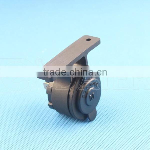 12V DC Merit Power Socket Outlet With Bracket Surface Mount