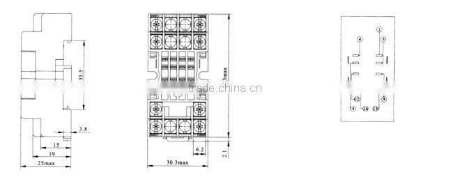 HEIGHT Hot Sale PX78712 Relay Socket / 14pin Relay Socket/General relay socket with High Quality Factory Price