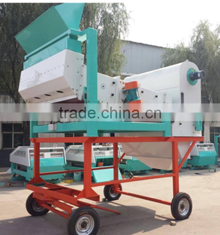 High efficiency automatic movable sunflower seed cleaning machine