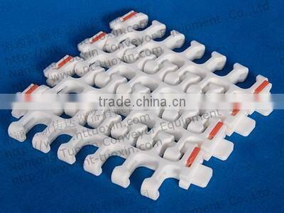 2400A Plastic Modular Radius Flush Grid Belting