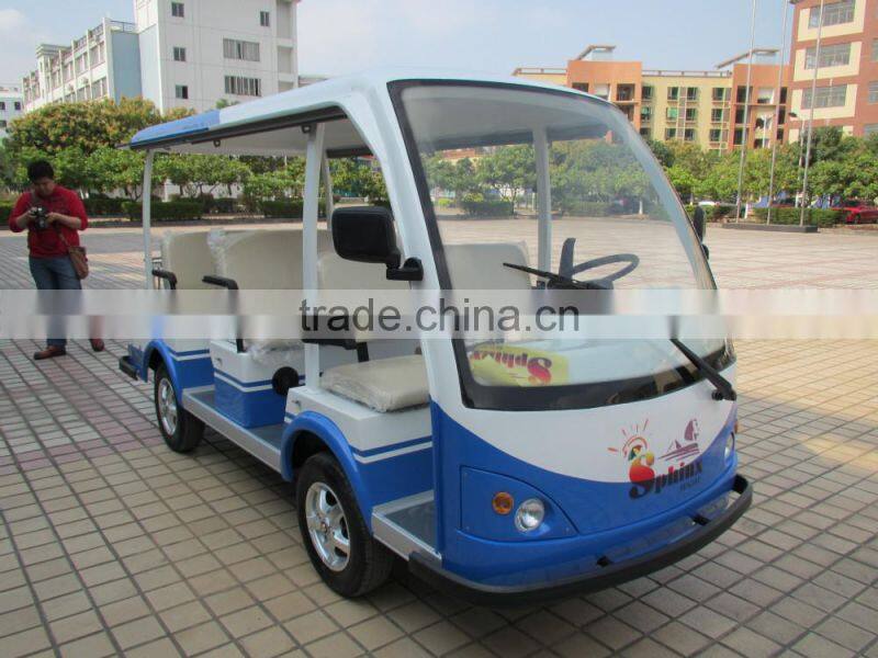 Top quality 5KW hotel resort electric passenger bus mini golf cart bus