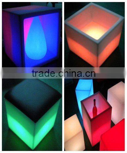 LED furniture& luminous cube stool