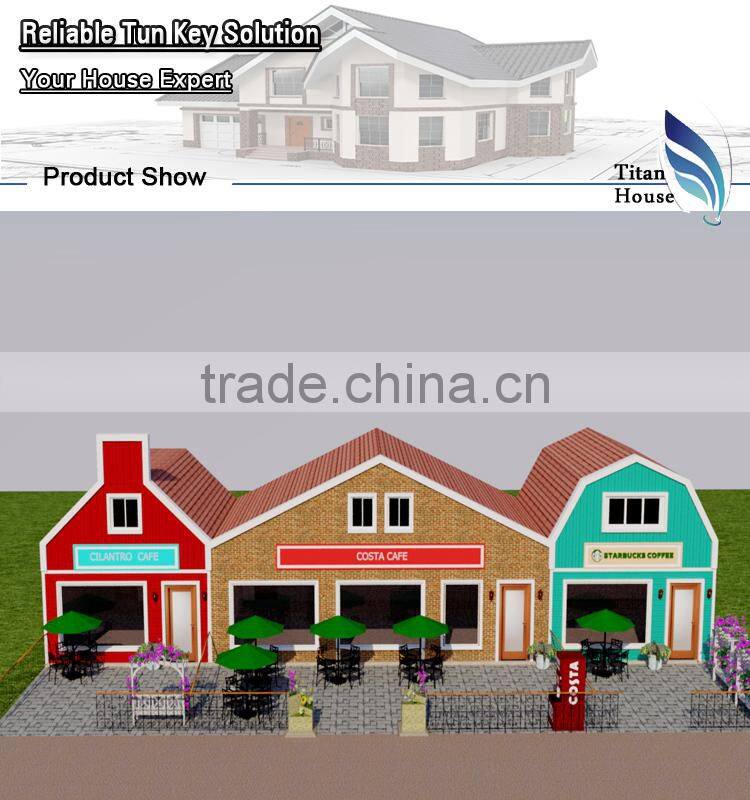 China Suppliers Cold Formed Steel Framing Kitset Cafe Bar Design