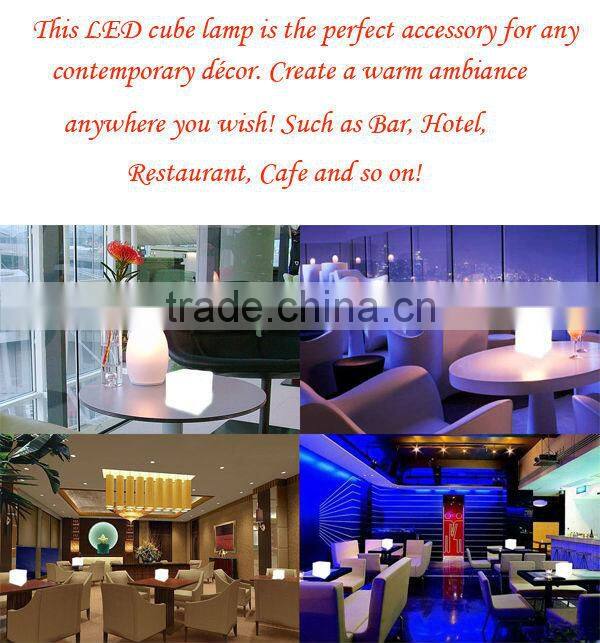 cordless Lighted table lamp with usb port for decoration