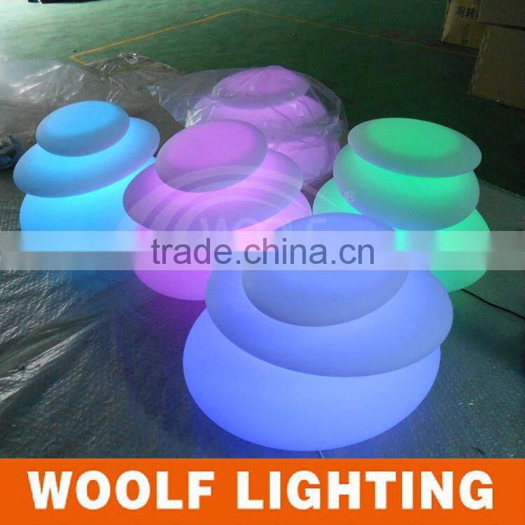 Lovely Three Layers Stone Looking Color Decorative LED Garden Light