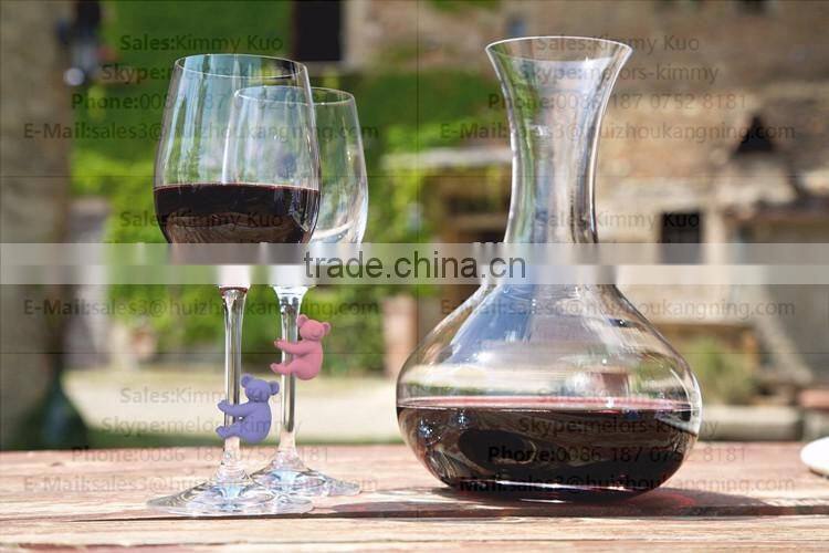 hot selling sticker silicone party drink wine glass markers