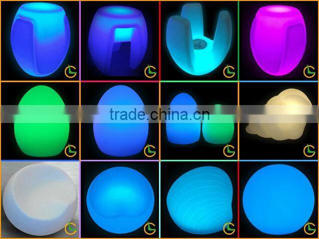 Small Plastic Round LED Table/Cube Seat LGL27-2141