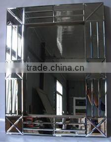 2016 new style antique wooden mirror frame with paper printing