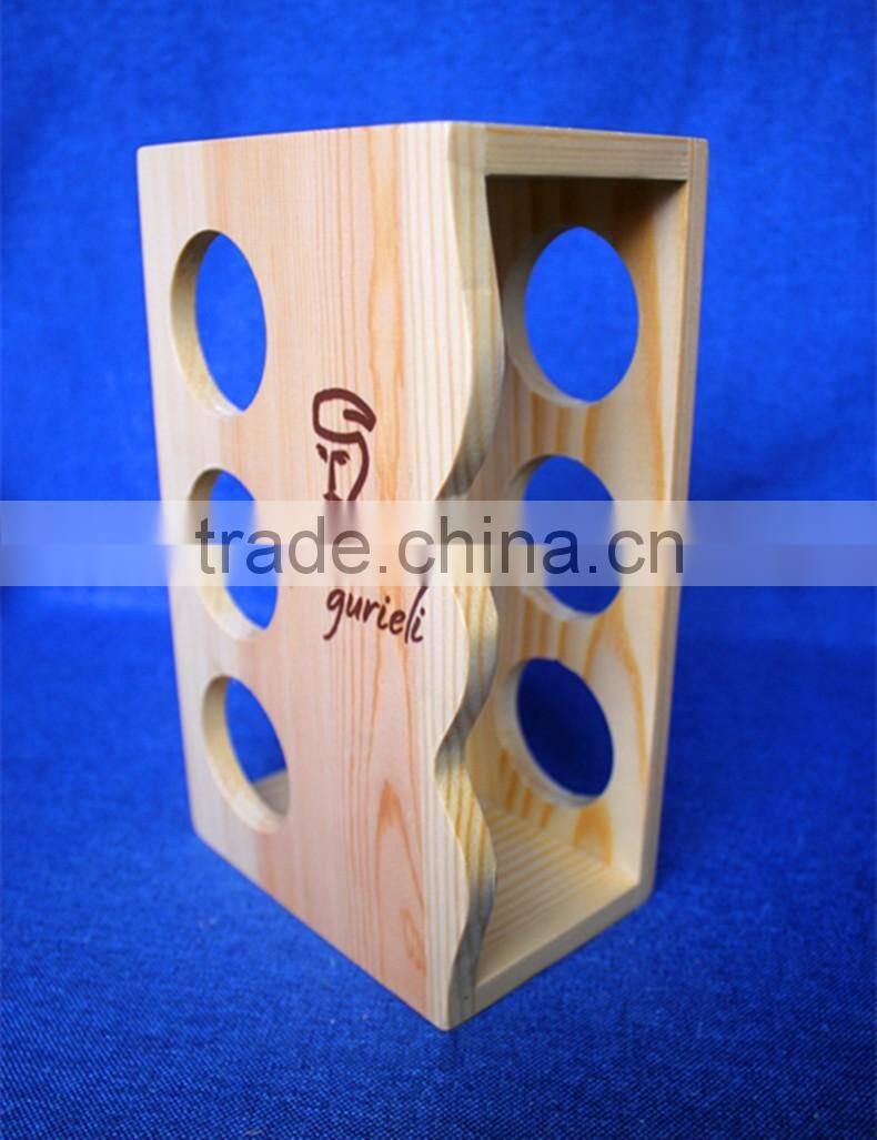 unique decorative pine wooden spice rack for wholesale