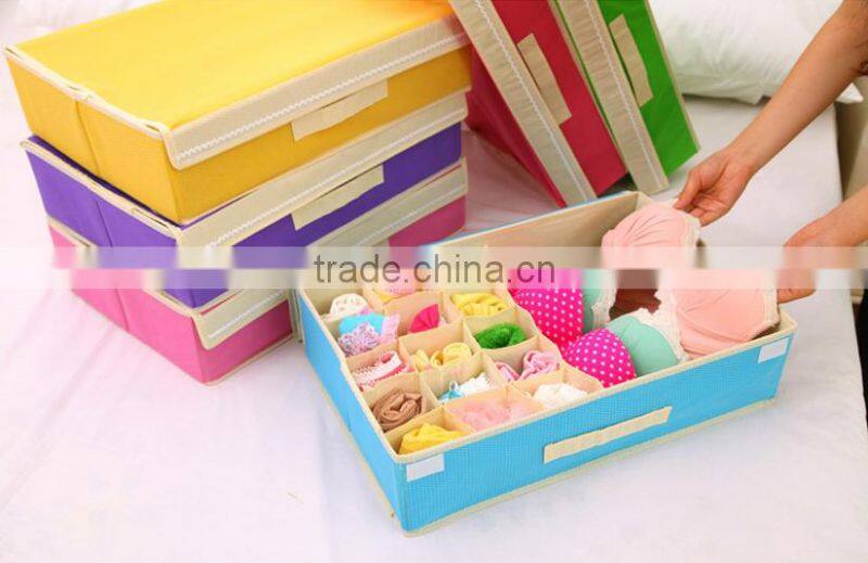 Q1079 Multifunctional folding underwear storage box