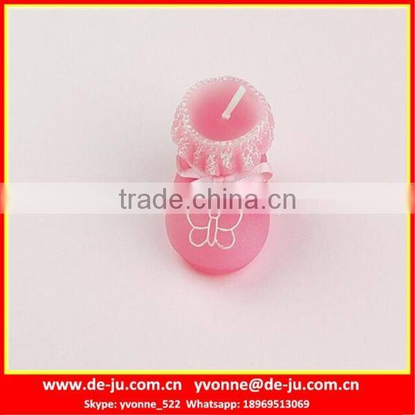 Blue Baby Sock Shaped Flameless Advent Candles For Sale