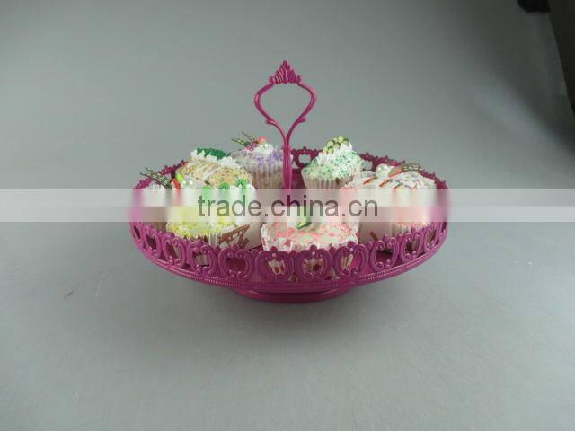 Metal material cake stand for weeding/daily use