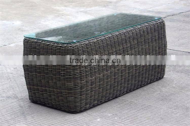 Outdoor furniture sofa set with 5.0mm round rattan