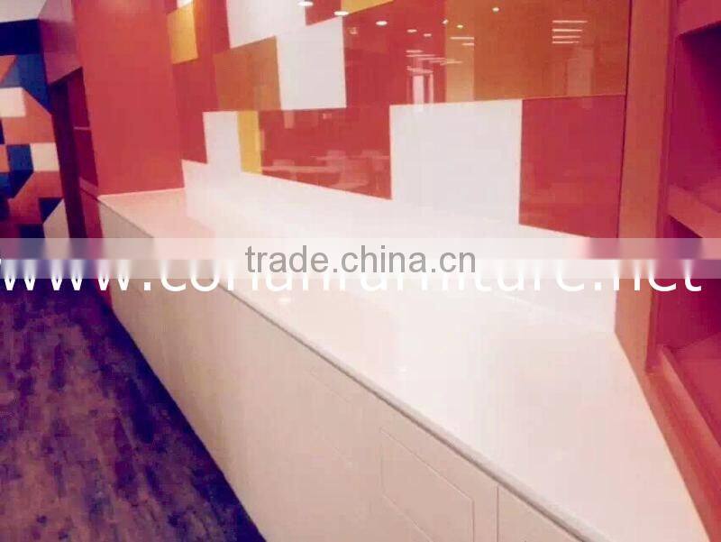 Colorful modern Art designed acrylic solid surface decorating wall panel