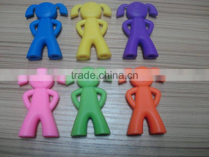 female doll toy series food grade silicone chopsticks holder for children